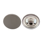 15mm S Spring Press Studs with Coloured Caps and Silver Components (10 Sets)