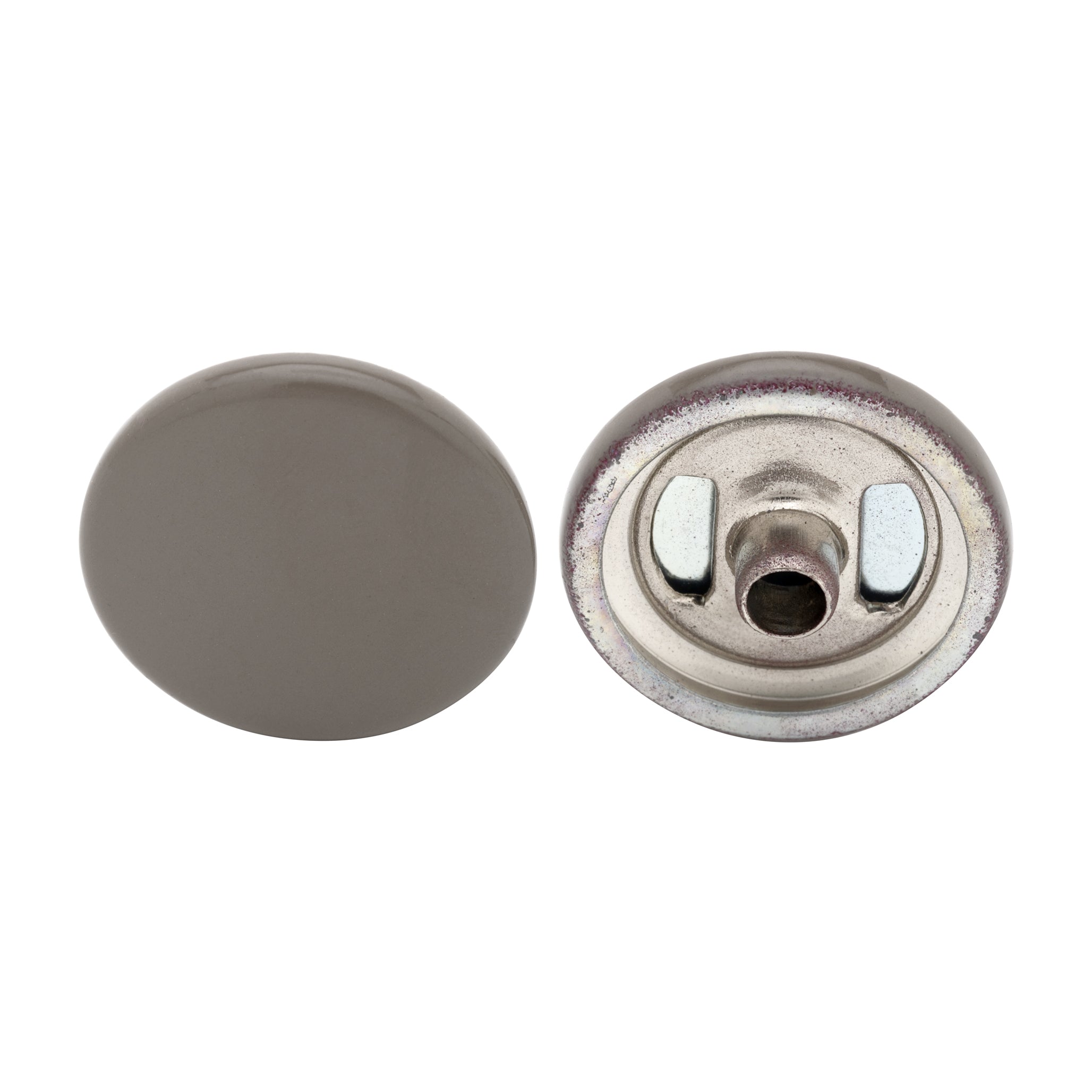 15mm S Spring Press Studs with Coloured Caps and Silver Components (10 Sets)