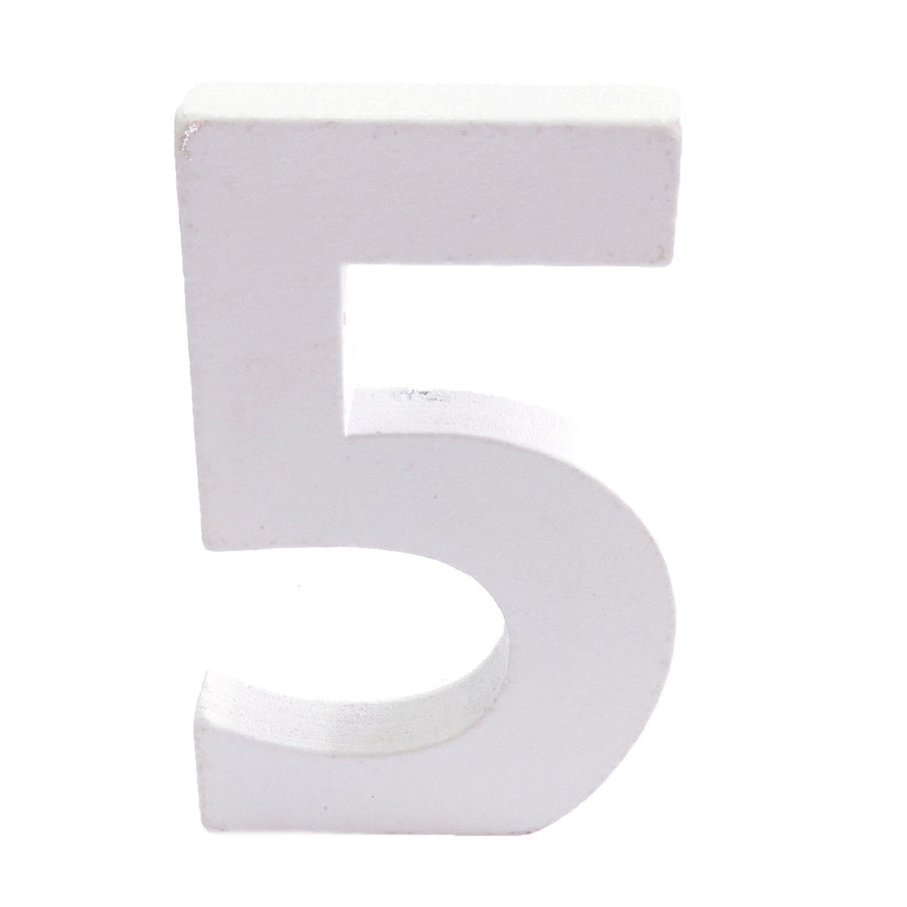 Large Wooden Flat Bottom Number