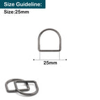 Welded Metal D-Rings - (Pack of 10)