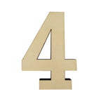 Large Wooden Flat Bottom Number