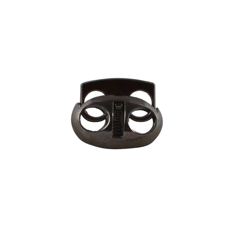Metal Cord Lock Spring Loaded Stop Toggle Fastener - (Pack of 2)