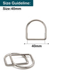 Welded Metal D-Rings - (Pack of 10)