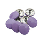 15mm S Spring Press Studs with Coloured Caps and Silver Components (10 Sets)