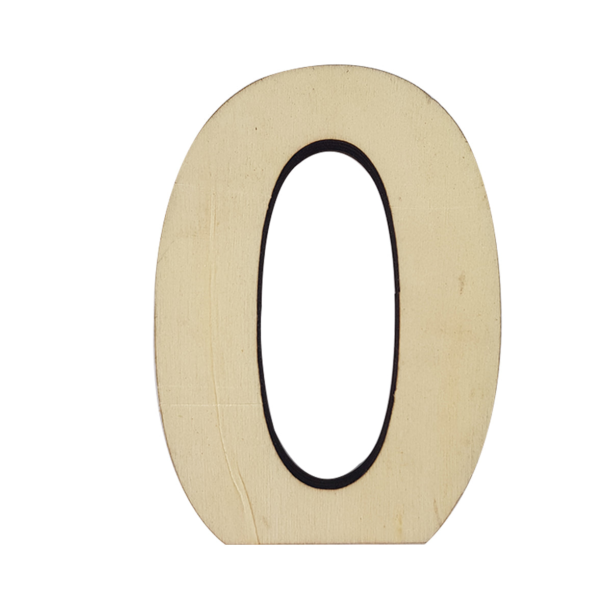 Large Wooden Flat Bottom Number
