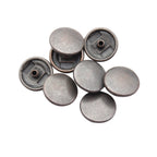 15mm S Spring Press Studs with Coloured Caps and Silver Components (10 Sets)