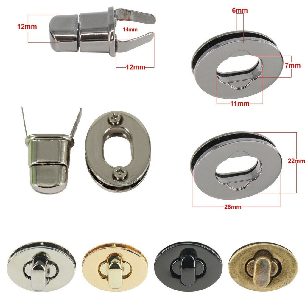 15mm Oval Twist and Turn Clasp - (Pack of 1)