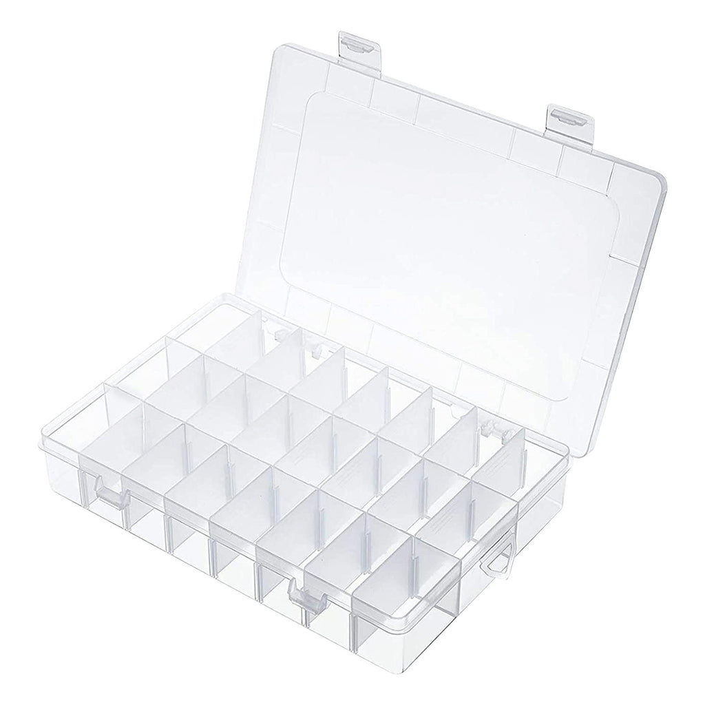 24-Slot Compartment Craft Storage Box