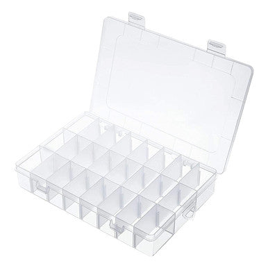 24-Slot Compartment Craft Storage Box