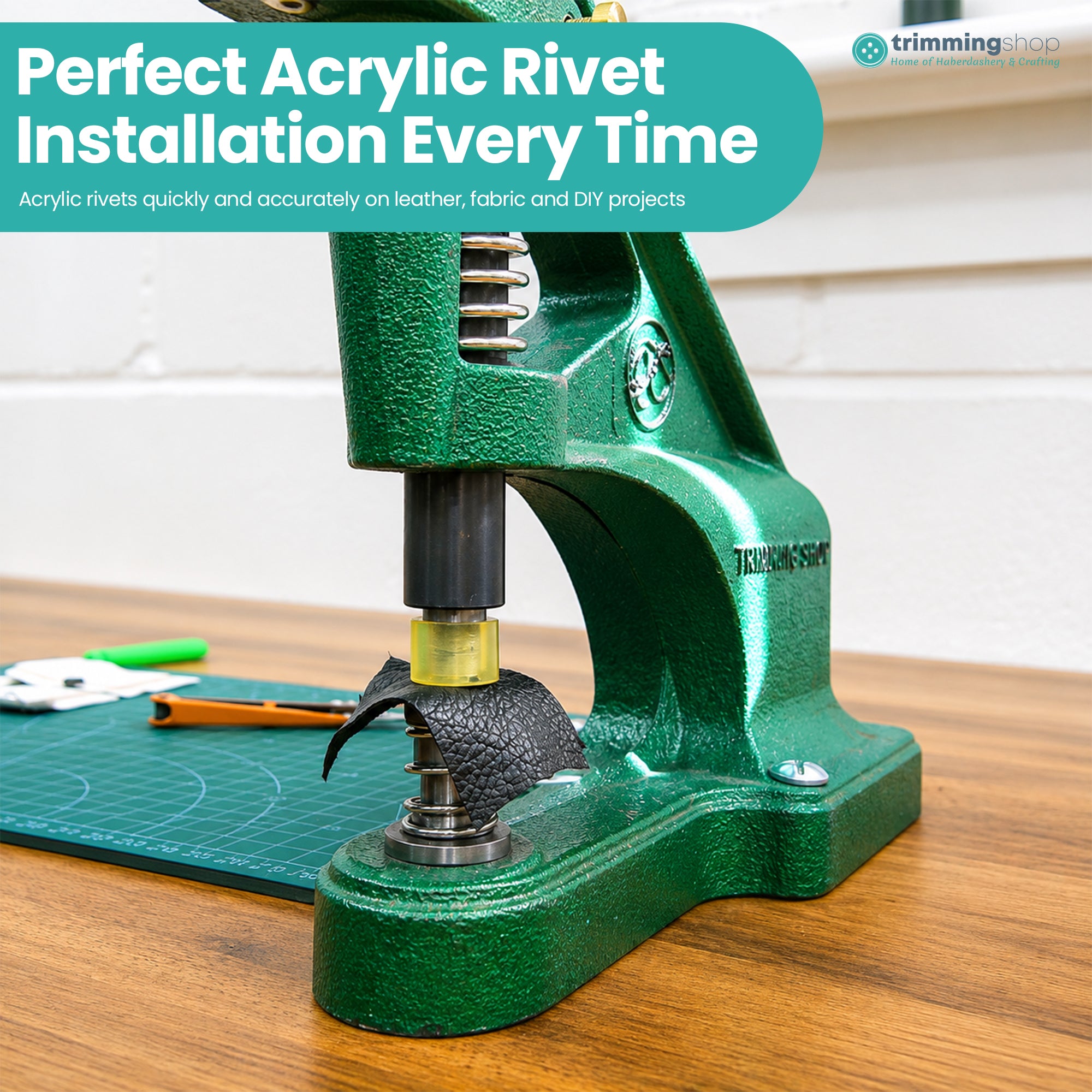 Acrylic Diamante Rivets Die Set for Green Machine Hand Press