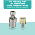 Low-Cone Pyramid Studs Die Set for Green Machine Hand Press