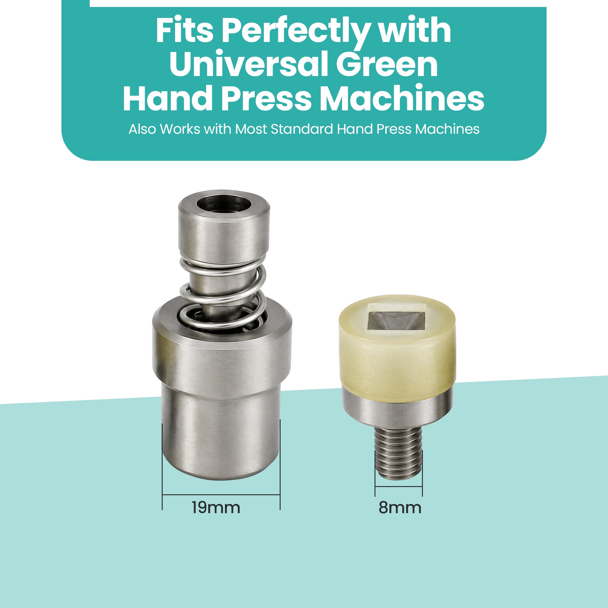 Low-Cone Pyramid Studs Die Set for Green Machine Hand Press