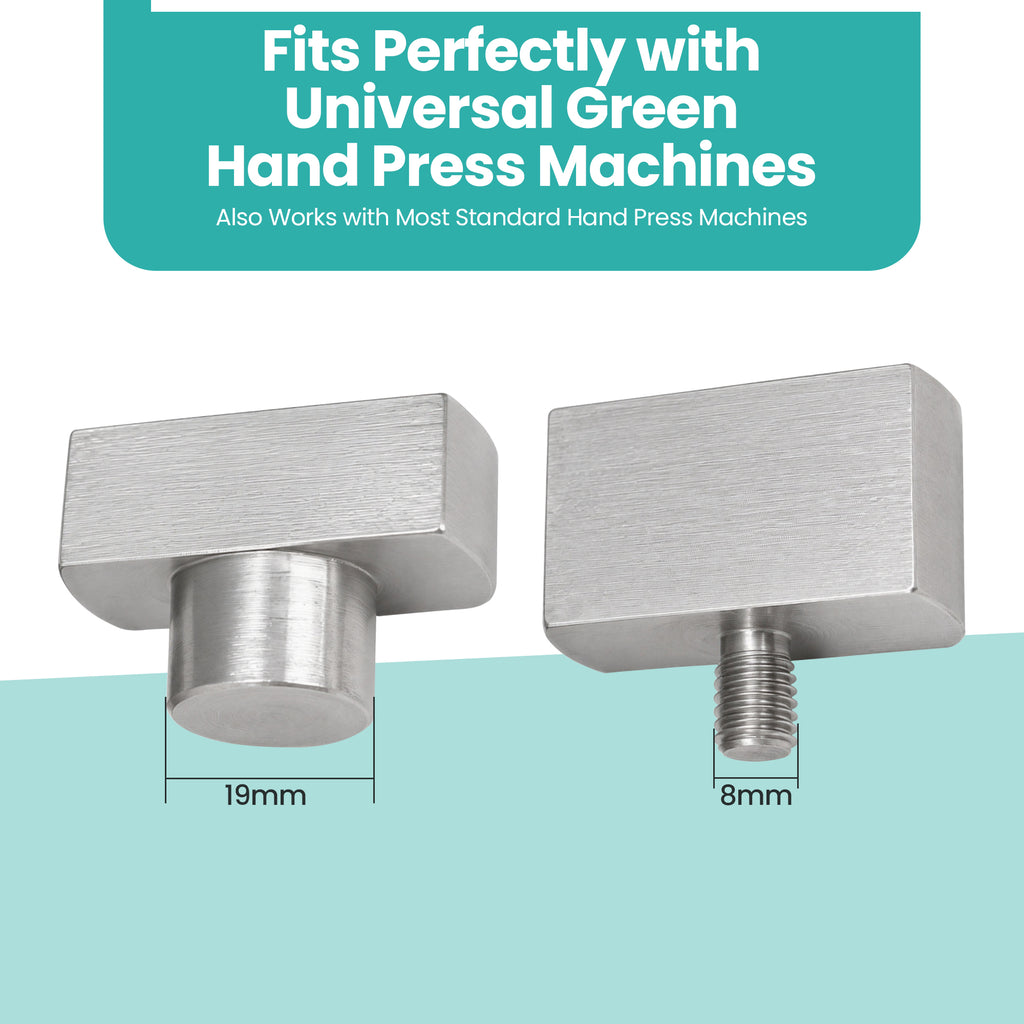 40mm Key Fob Pressure Plate Die Set for Green Machine Hand Press