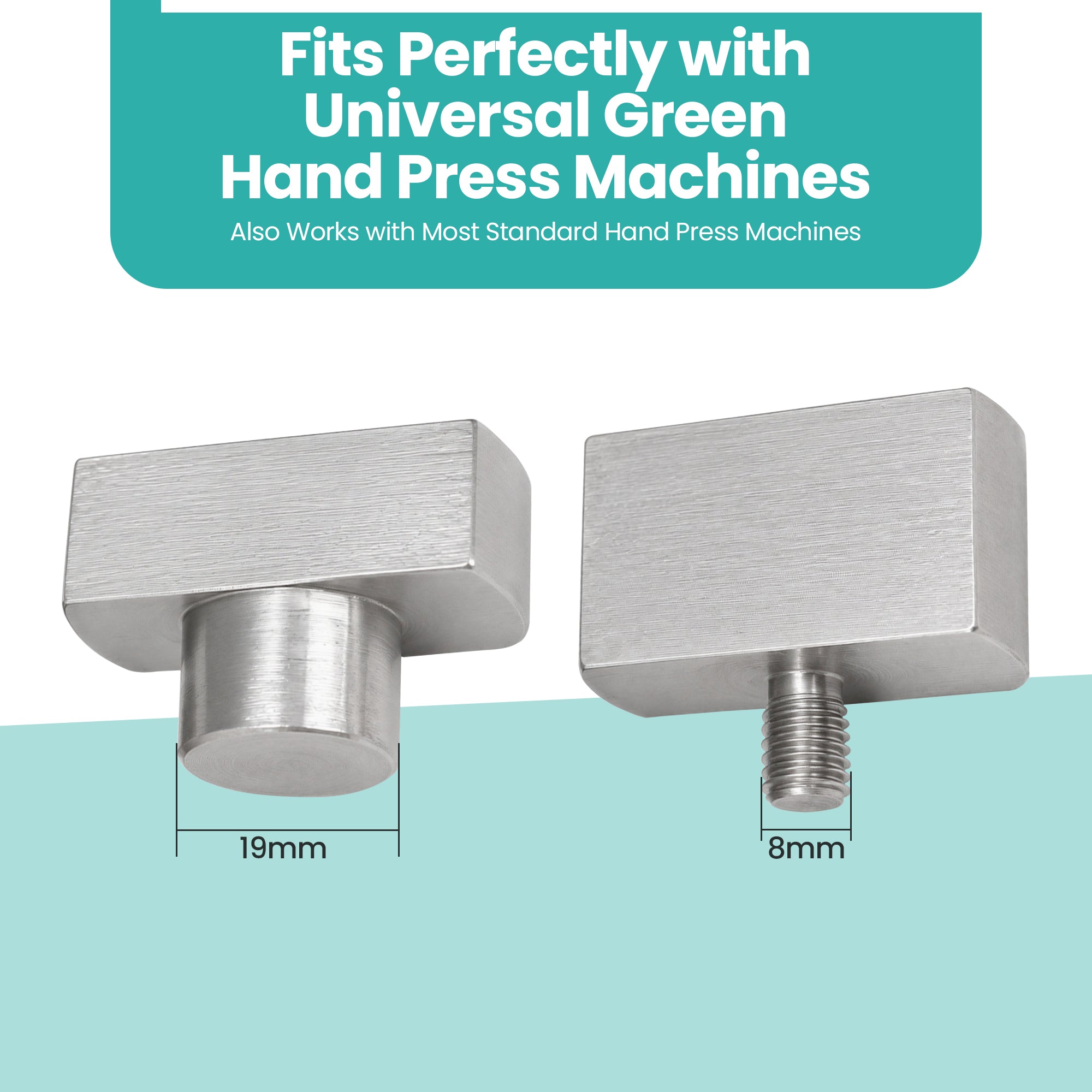 40mm Key Fob Pressure Plate Die Set for Green Machine Hand Press