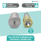 Single Cap Tubular Rivets Setting Die Set for Green Machine Hand Press
