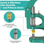Star Stud Die Set for Green Machine Hand Press