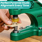Low-Cone Pyramid Studs Die Set for Green Machine Hand Press