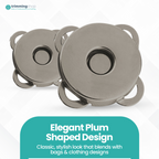 Sew-on Magnetic Snap Fastener Metal Clasps