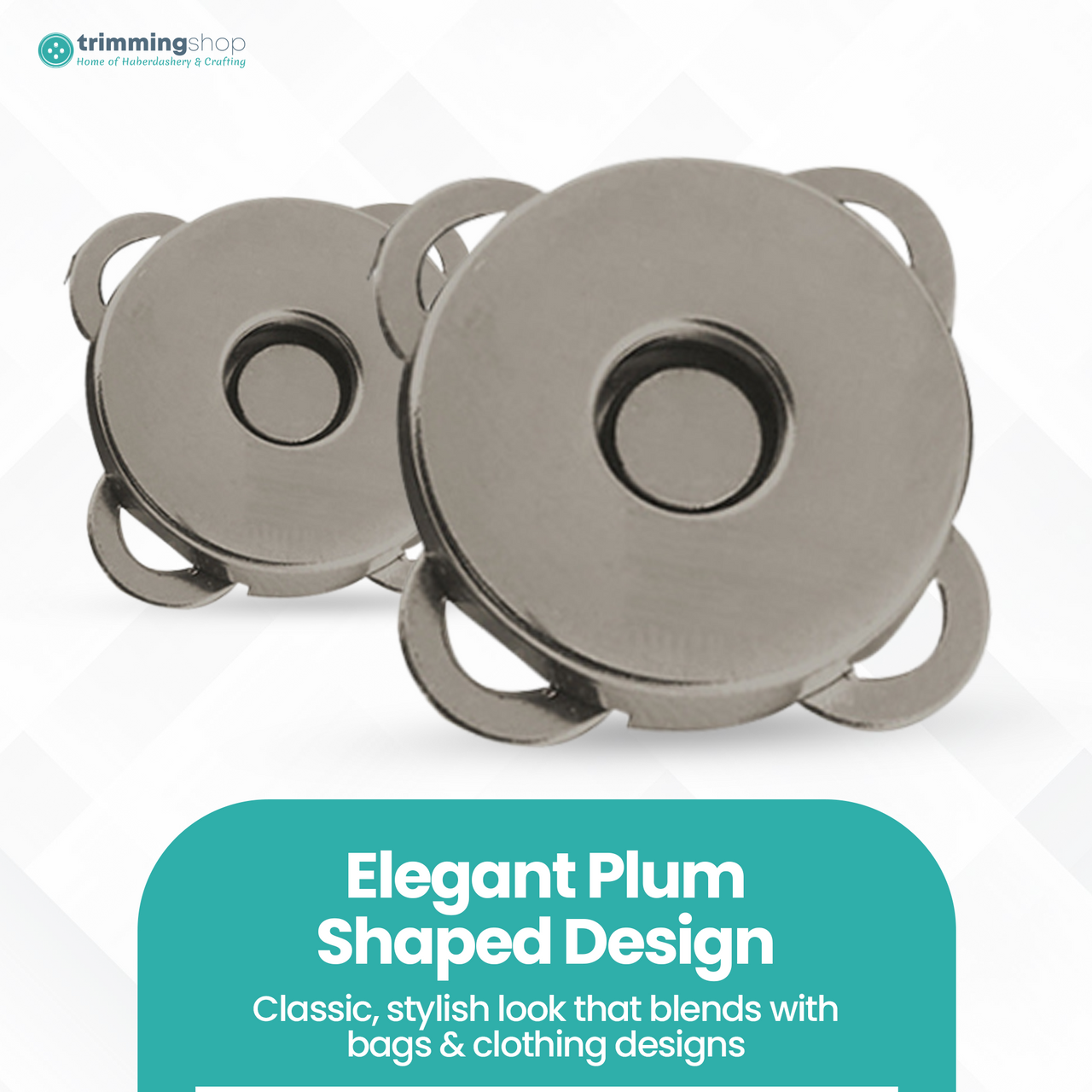 Sew-on Magnetic Snap Fastener Metal Clasps