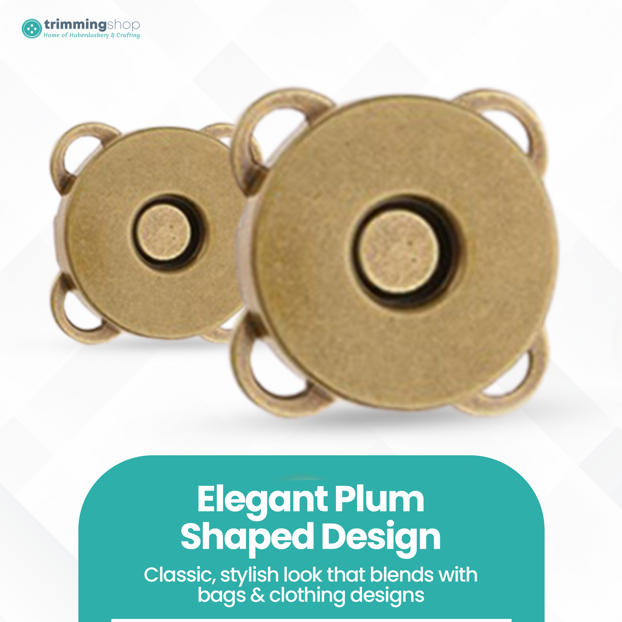 Sew-on Magnetic Snap Fastener Metal Clasps