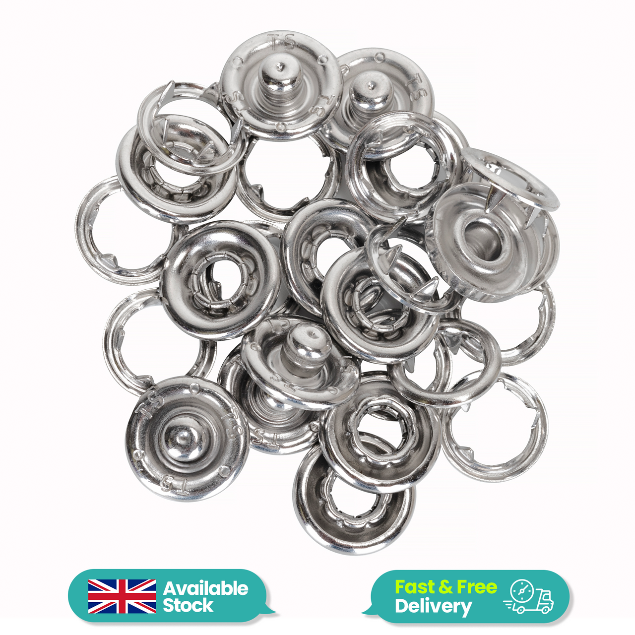 Nickel-Free Brass Snap Poppers