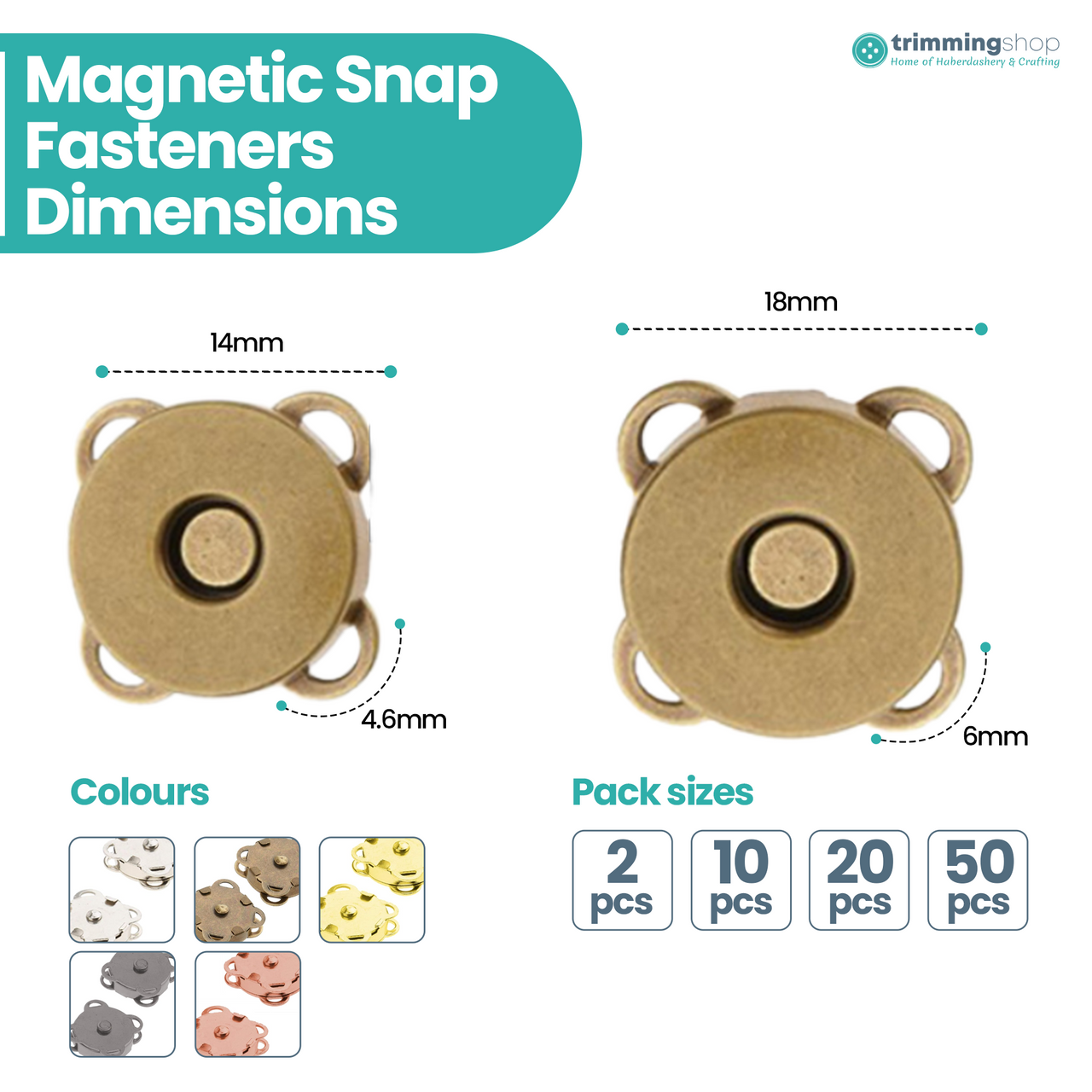 Sew-on Magnetic Snap Fastener Metal Clasps