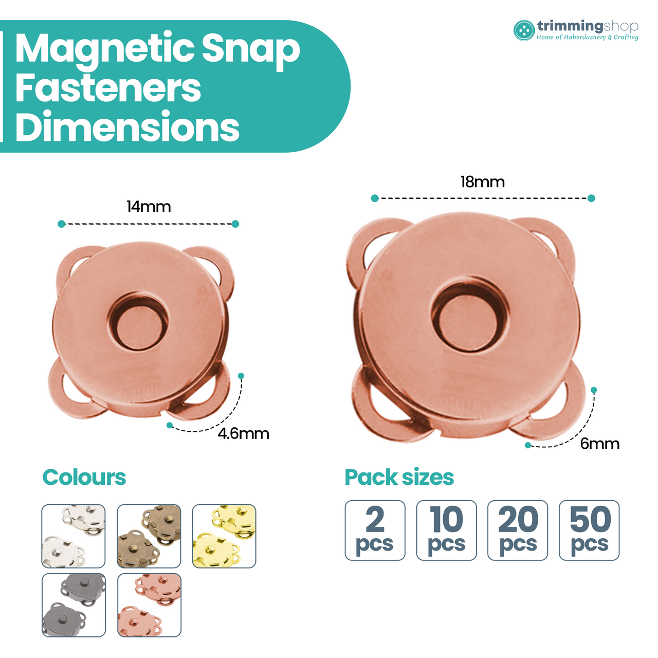 Sew-on Magnetic Snap Fastener Metal Clasps