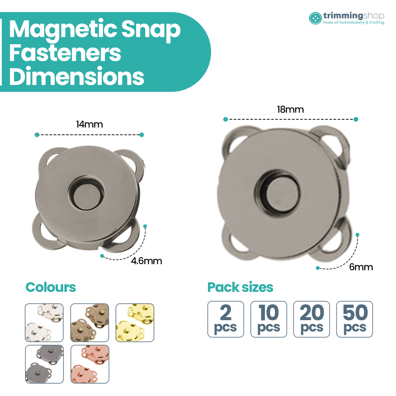 Sew-on Magnetic Snap Fastener Metal Clasps