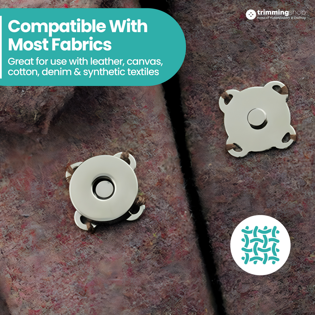Sew-on Magnetic Snap Fastener Metal Clasps