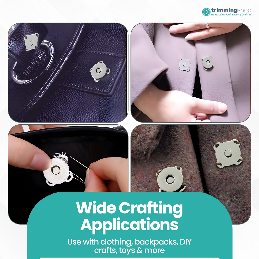 Sew-on Magnetic Snap Fastener Metal Clasps