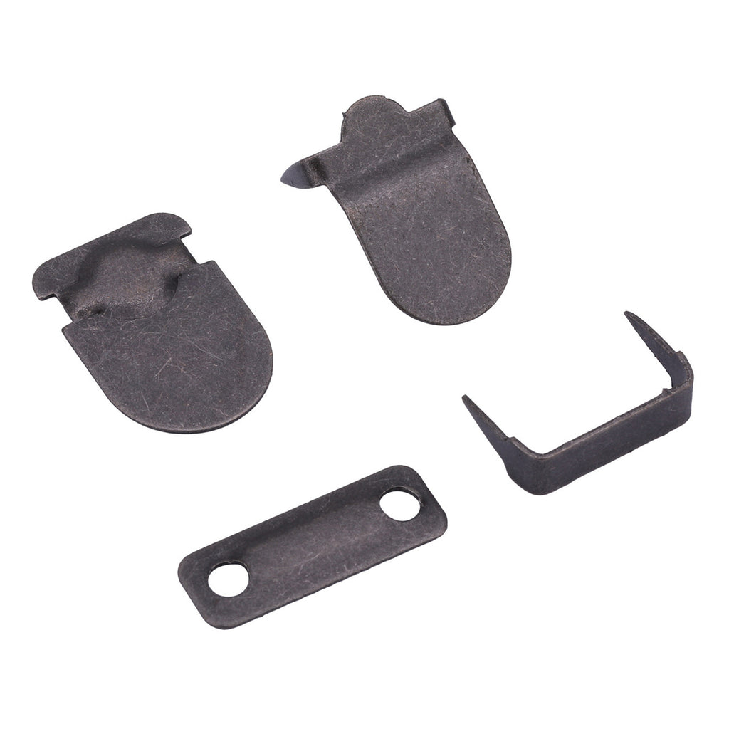 10mm Trouser Hook and Bar Fasteners - Gunmetal (10 Sets)