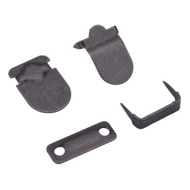 10mm Trouser Hook and Bar Fasteners - Gunmetal (10 Sets)