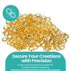 Brass Eyelets with Washers (pack of 50)