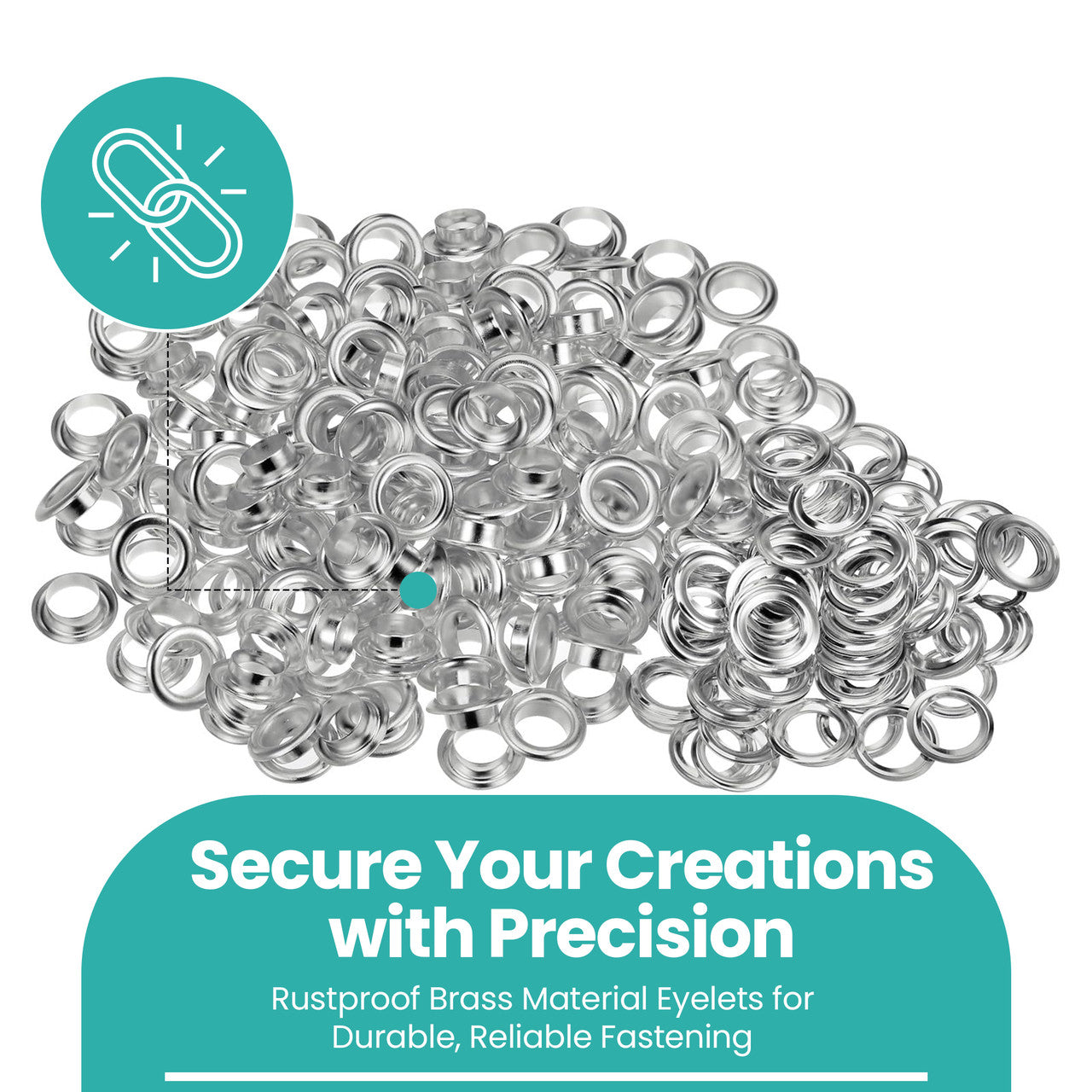 Brass Eyelets with Washers (pack of 50)