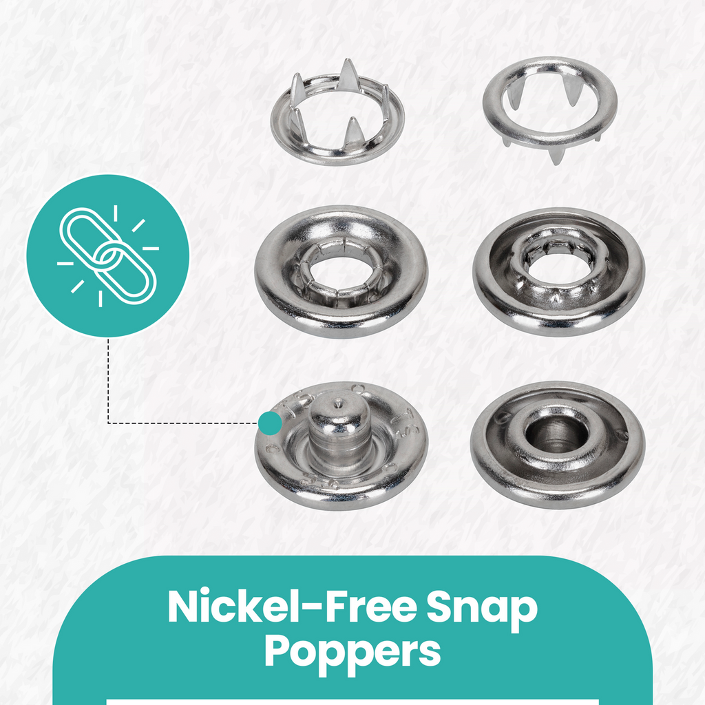 Nickel-Free Brass Snap Poppers