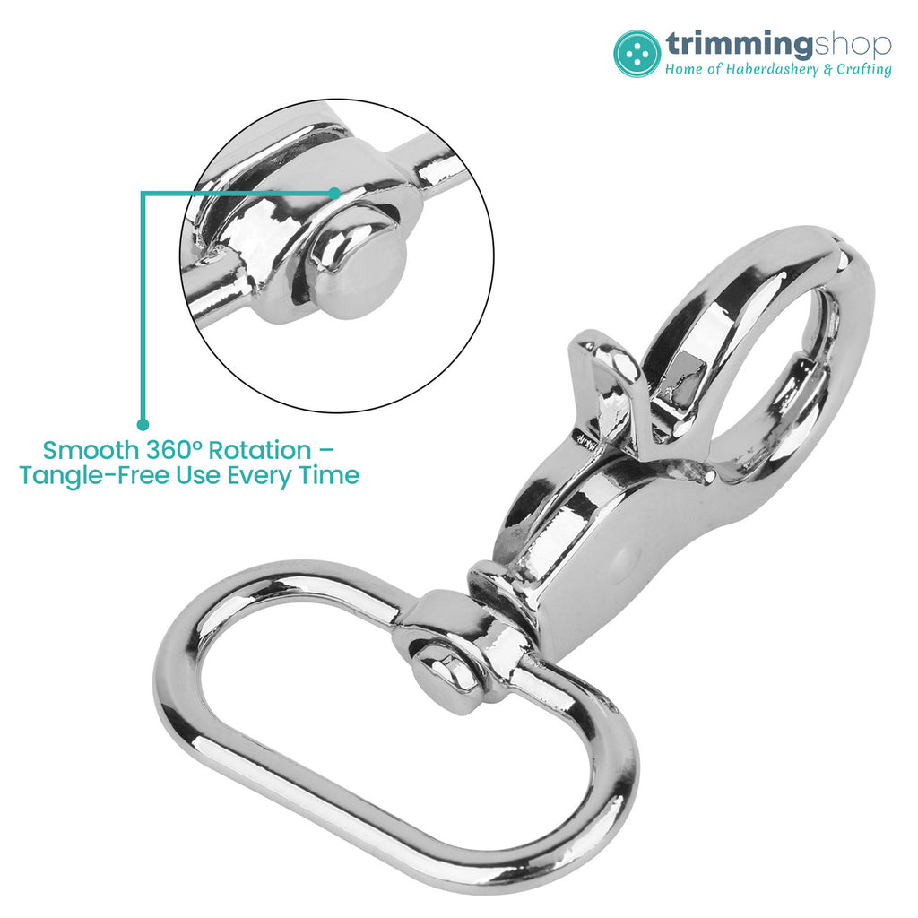 25mm Trigger Snap Hook with Swivel Ring