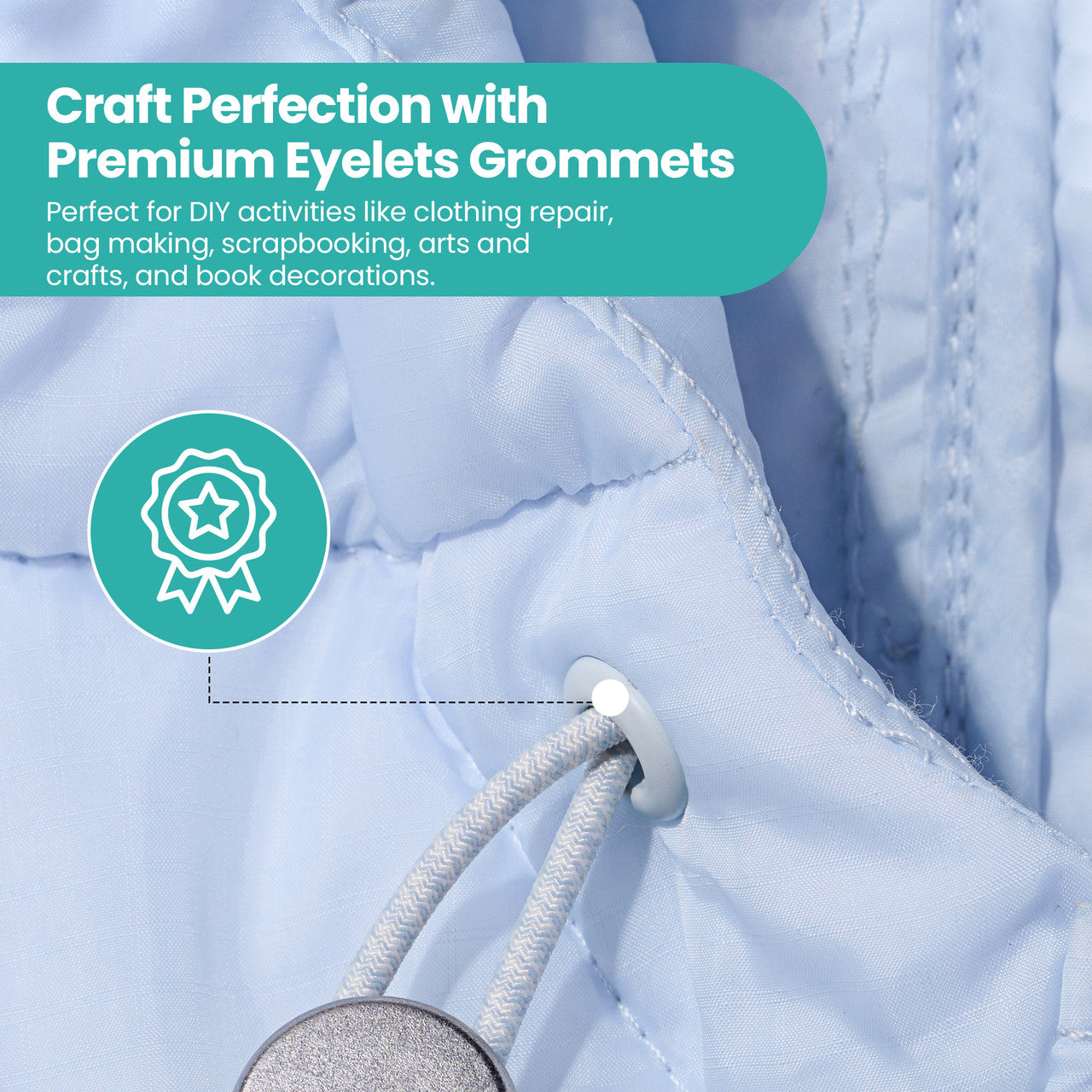 Brass Eyelets with Washers (pack of 50)