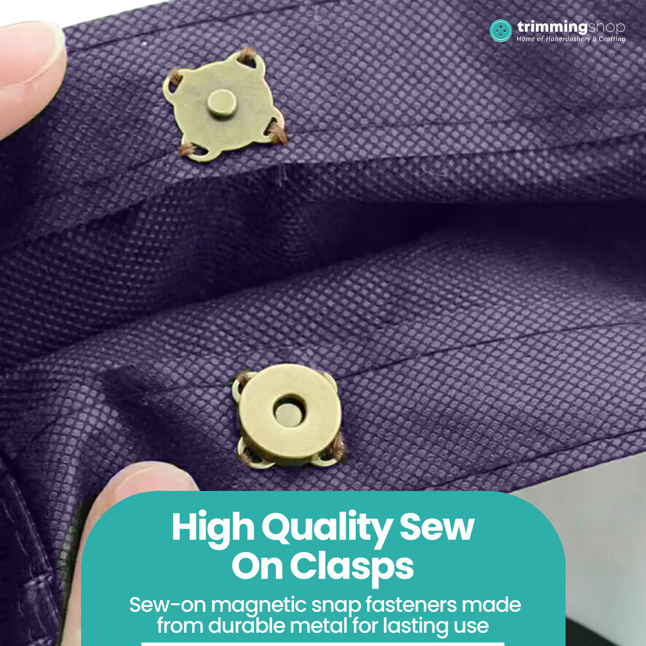 Sew-on Magnetic Snap Fastener Metal Clasps