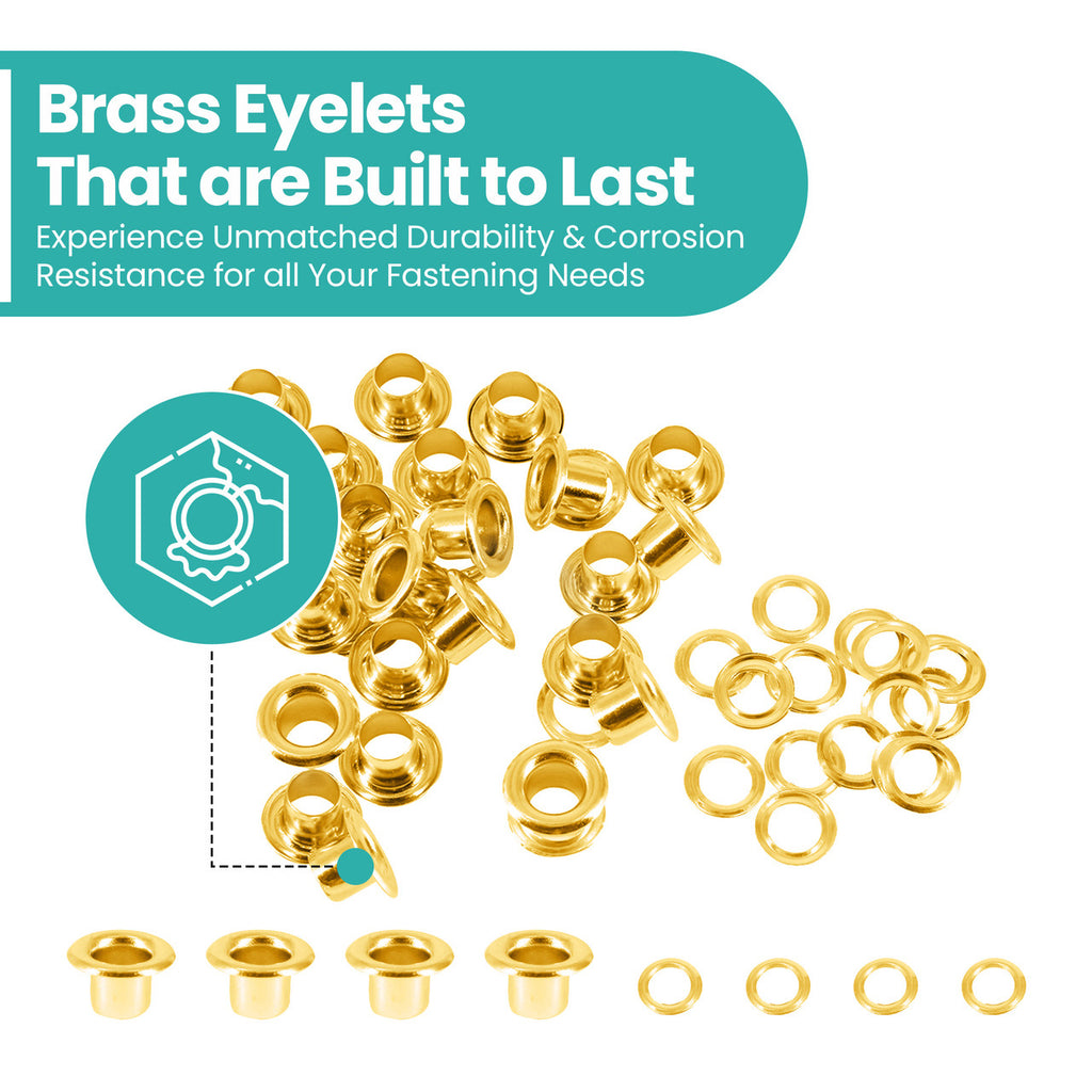 Long Barrell Eyelets - (100 Sets)