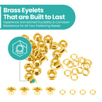 Long Barrell Eyelets - (100 Sets)