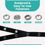 Nickel-Free Brass Snap Poppers