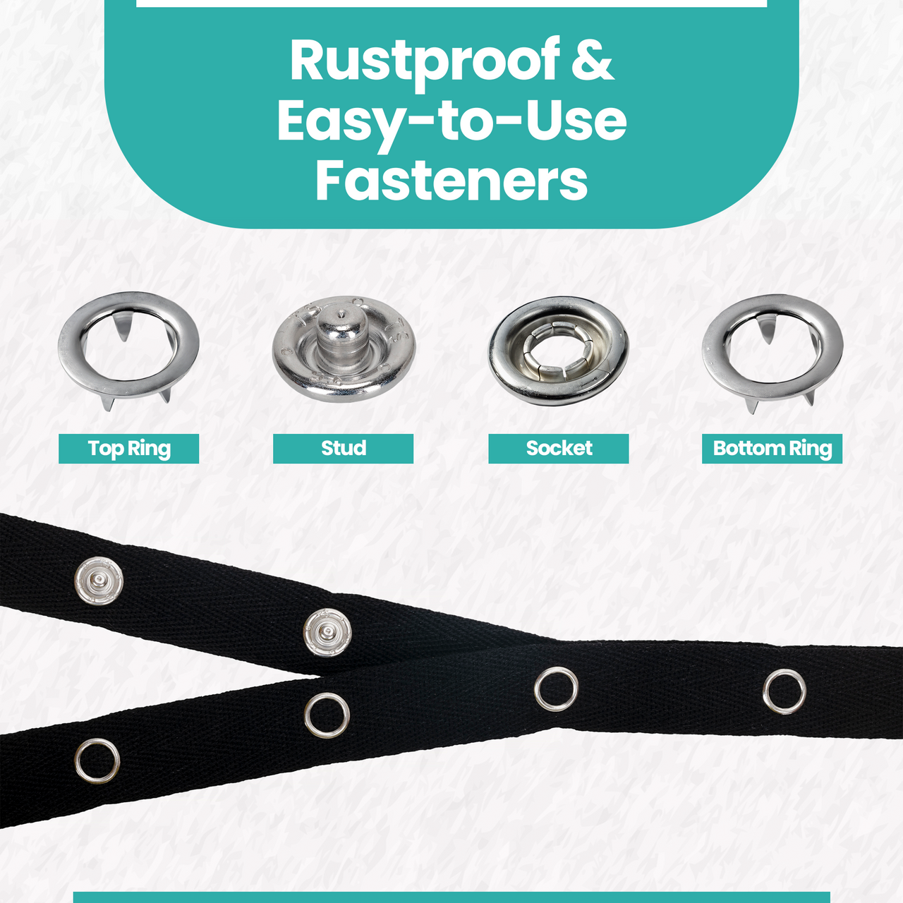 Nickel-Free Brass Snap Poppers