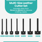 Half-Round Leather Punch Tool (15mm - 45mm)