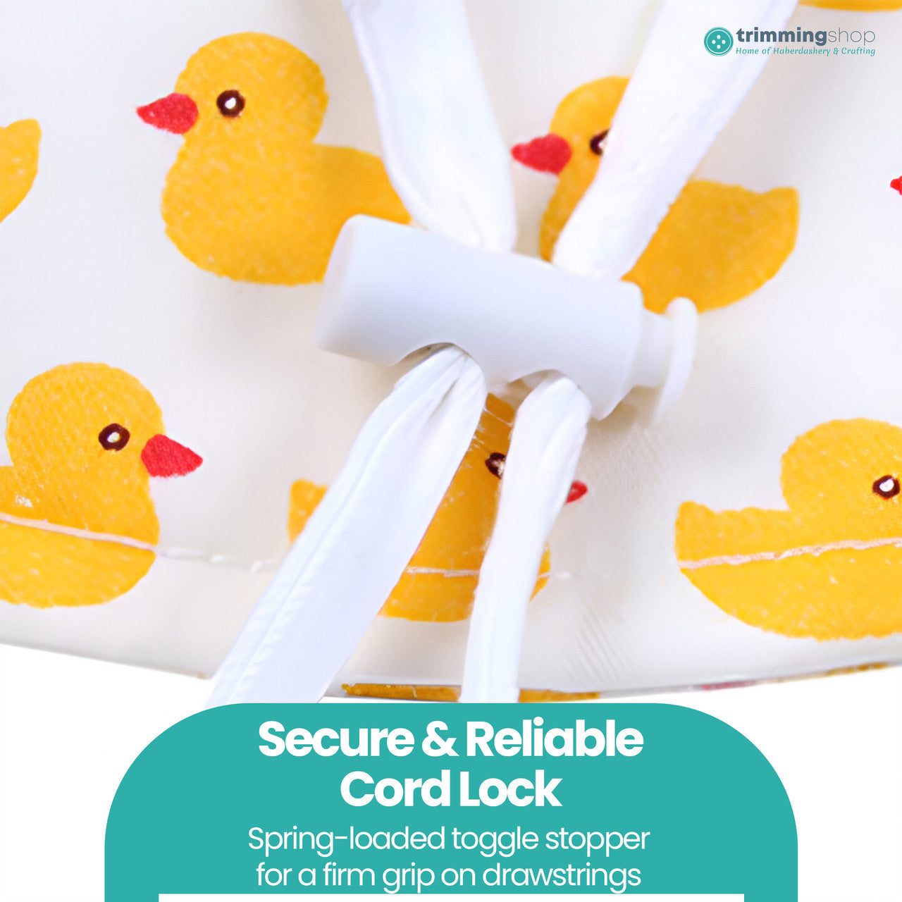 Plastic Cord Lock Spring Loaded Toggle Stopper