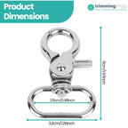 25mm Trigger Snap Hook with Swivel Ring