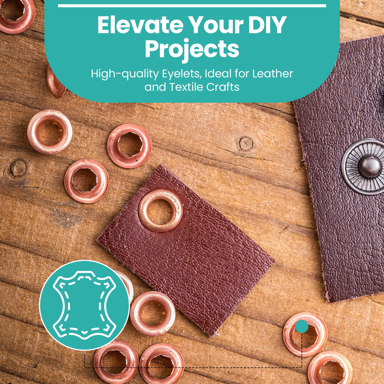 Brass Eyelets with Washers (pack of 50)