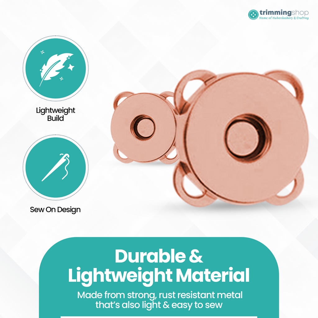Sew-on Magnetic Snap Fastener Metal Clasps