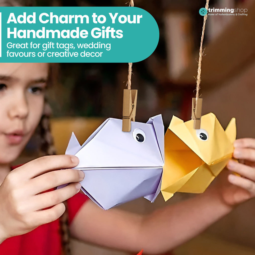 Mini Craft Wooden Pegs - (Pack of 50)