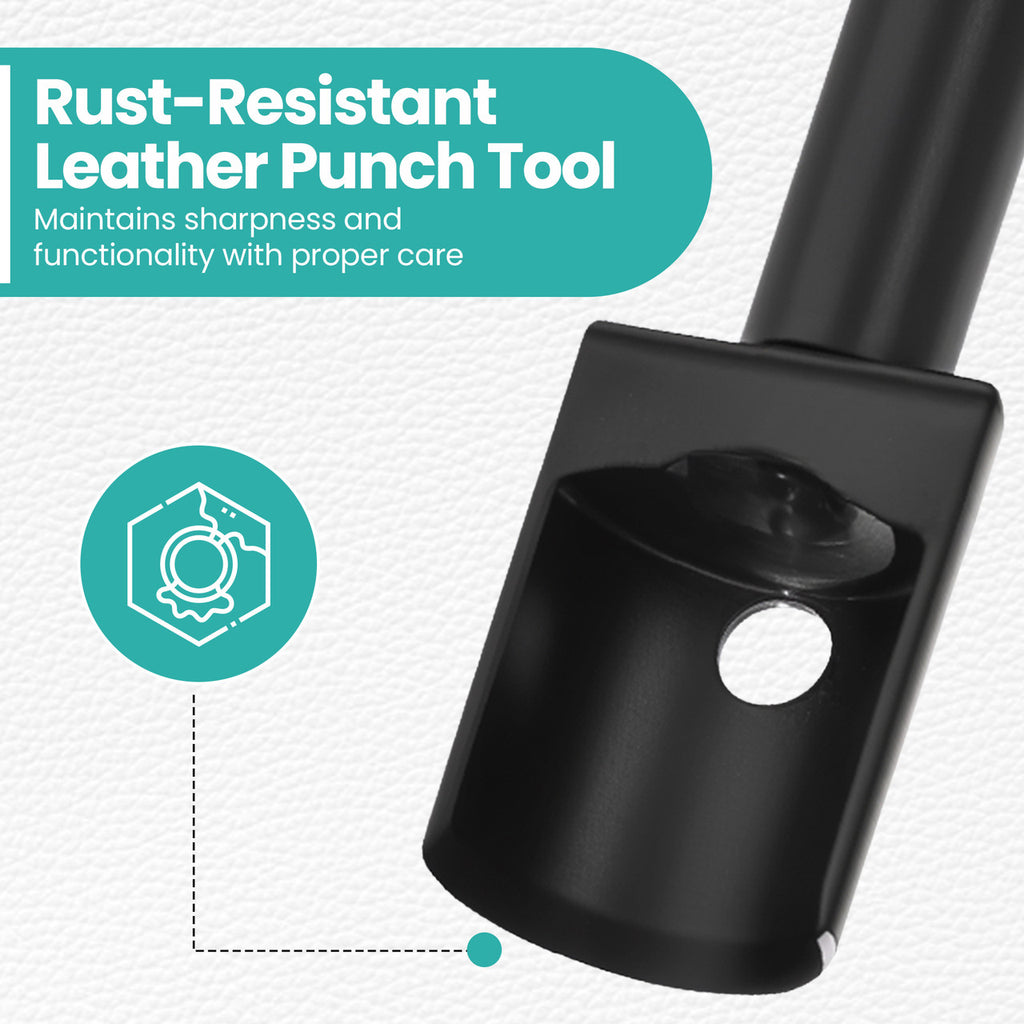 Half-Round Leather Punch Tool (15mm - 45mm)