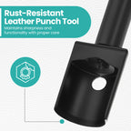 Half-Round Leather Punch Tool (15mm - 45mm)